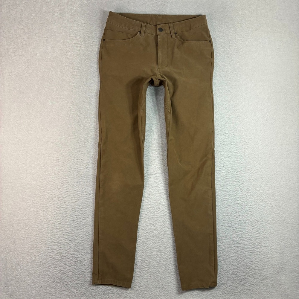 Lululemon Utilitech Pants Men 28x32 Brown ABC Chino Slim Canvas 5 Pocket LM5ABNS